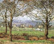 Camille Pissarro Park view painting